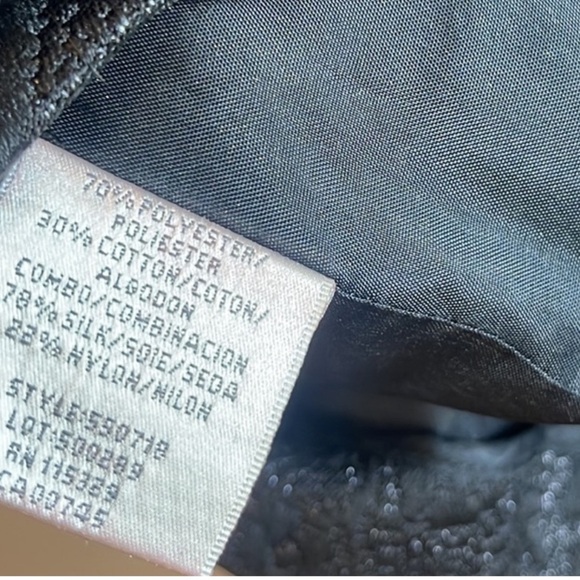 Badgely Mischka Vintage Floral Brocade Black Knee-Length Dress - Picture 10 of 10